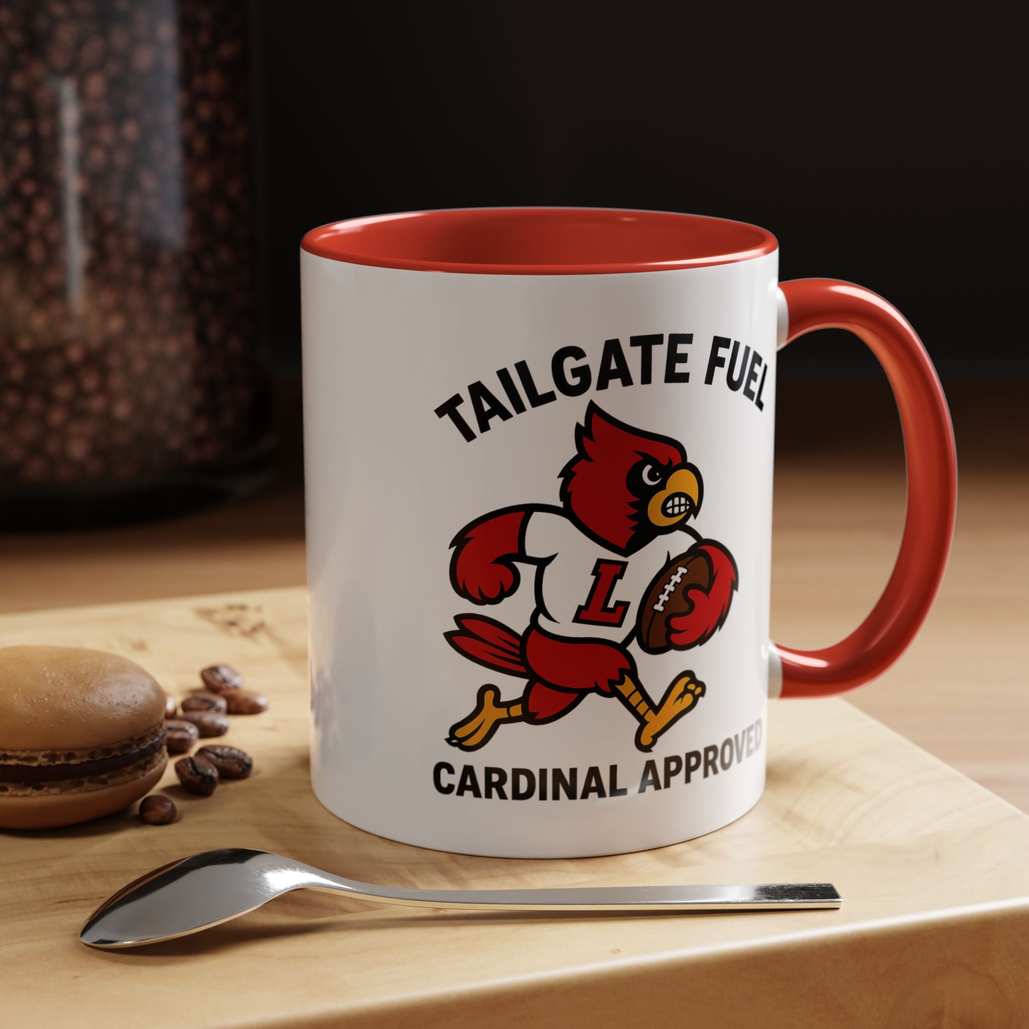 Tailgate Fuel Mug, Cardinal Approved Coffee Cup, Game Day Drinkware, College Sports Gift, Football Tailgate Essential